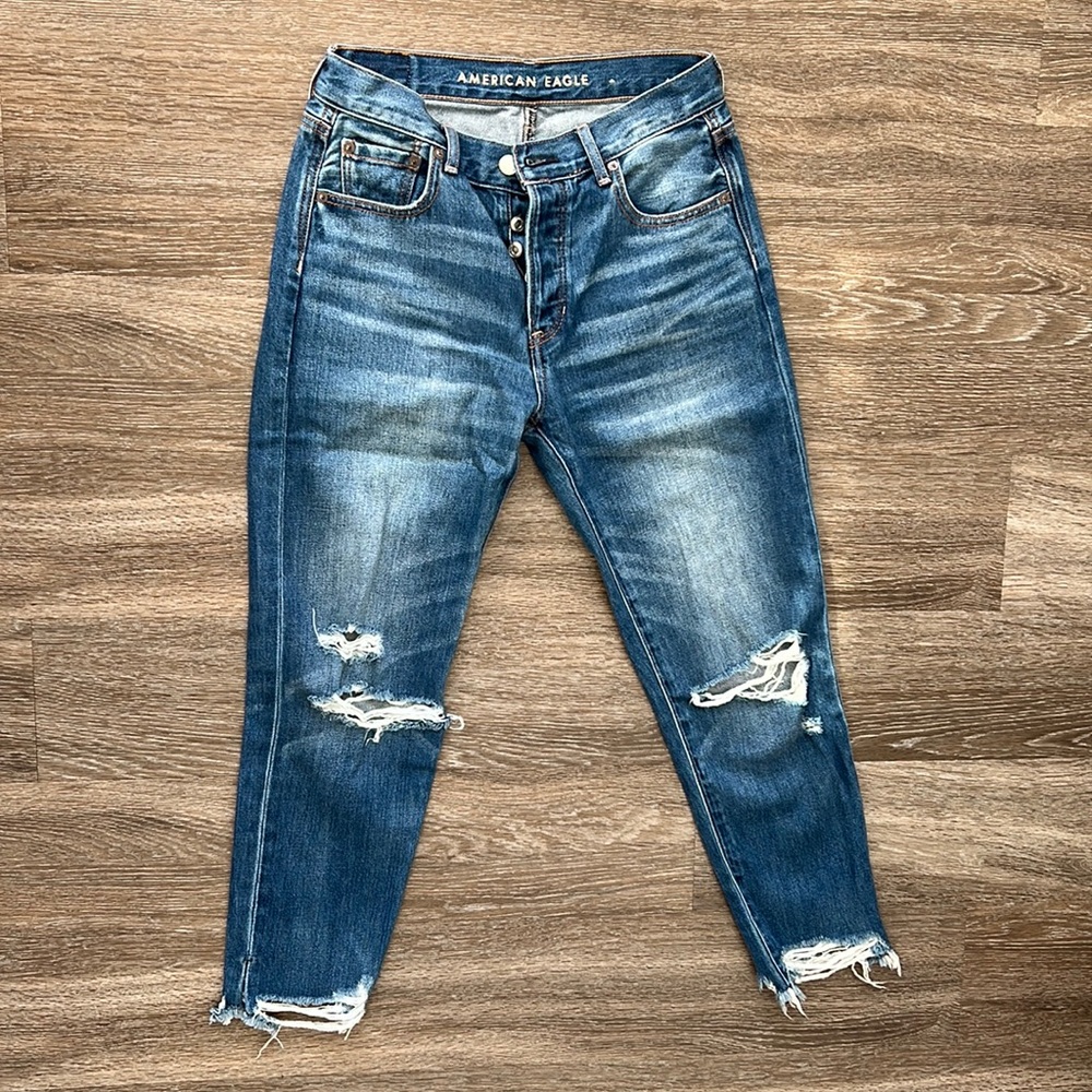 AE Hi-Rise Girlfriend Jeans